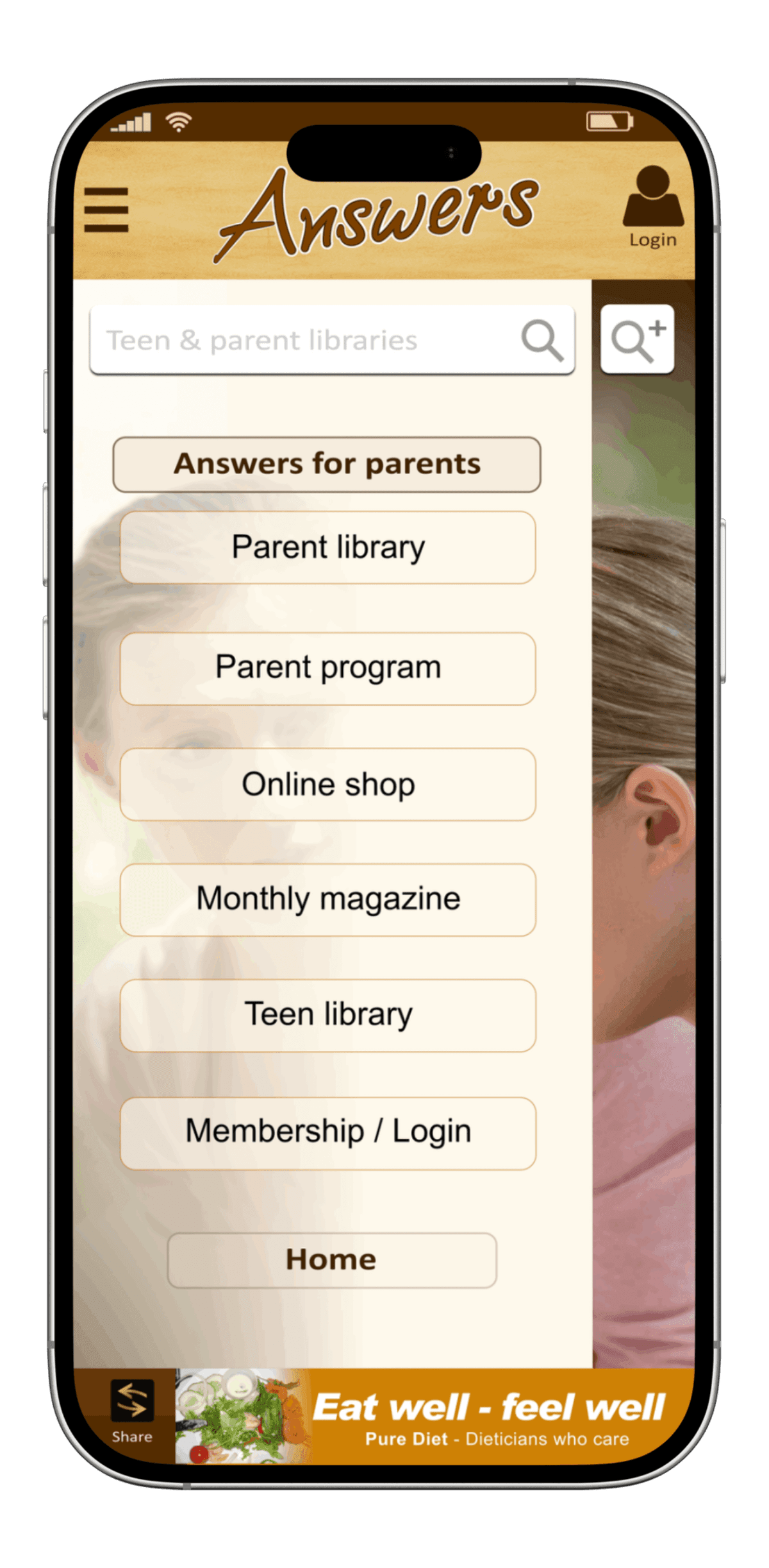Parent and child reading article